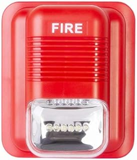 Fire Alarm Siren Security Horn Buzzer 12VDC 24V Sound and Light Fire Warning Strobe Siren