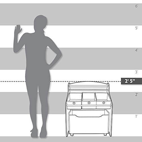 image for Humble Crew 3-in-1 Kids Bookshelf and Toy Storage Organizer, Grey - To