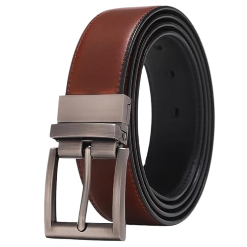 Men's Belt Men Casual Belt Man Leather Belt Male Strap Trouser Jeans Dress Belt for Men for Business(120cm)