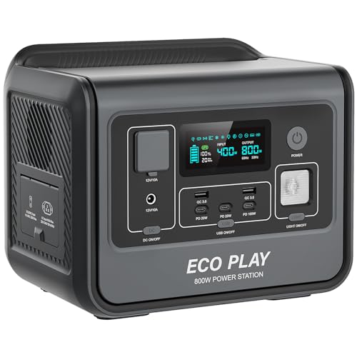 Amazon.co.jp: EcoPlay EP800【小型コンパクト / 軽量6.5kg 512Wh / AC
