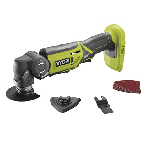 RYOBI Outil Multifonction Oscillant Sans Fil 18V ONE+ R18MT-0 – Système Fixation Rapide,...