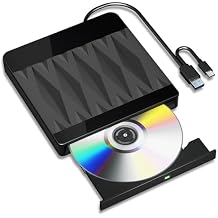 External Blu Ray Drive,Bluray Burner External USB 3.0 Type-C BD/DVD/CD Writer for PC,Support 3D Playback Discs,External Blu Ray Burner Compatible with Windows XP/7/8/10/11, Linux, Mac OS