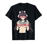 Lewd Hentai Notice Me Sexy Undressing Anime Girl T-Shirt