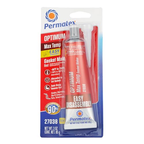 Permatex 27038 Optimum Red High Temperature Gasket Maker 3 oz