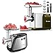 Aobosi Electric Meat Grinder 【2000W Max 】Heavy Duty Stainless Steel Meat Mincer with 3 Grinding Plates, 3 Sausage Stuffer Tubes & Kubbe Attachments,Easy One-Button Control,ETL Approved,Commercial Use