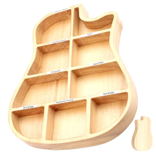 LIOOBO Box Wooden Guitar Picks Storage Box Compact Organizer for Guitar Picks Screws Pickups Essential Accessory for Musicians present