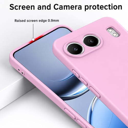 Image of DIZORO Microfiber Candy Compatible for Oneplus Nord 4 5G Smooth Touch Cushion Liquid Soft Silicone Gel Rubber Phone Cases Non-Slip Full Body Protective Shockproof Back Cover - Lilac