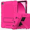 Rantice Funda para Samsung Galaxy Tab A9+/A9 Plus de 11″, resistente a prueba de golpes con soporte para Galaxy Tab A9+/A9 Plus de 11 pulgadas (SM-X210/X216/X218), color rosa y negro