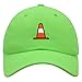 JPAK Safety Cone Premium Dad Hat Embroidered Baseball Cap Construction Neon Green