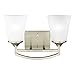 Sea Gull Lighting 4424502-962 Two 4424502-962-Two Light Wall/Bath, Brushed Nickel