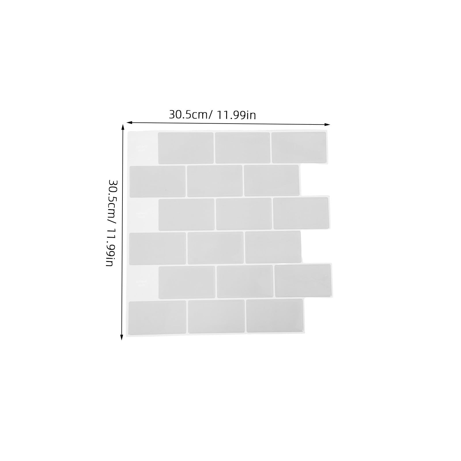 Papier Peint Carrelage 10 Feuilles 3d Effet Autocollant