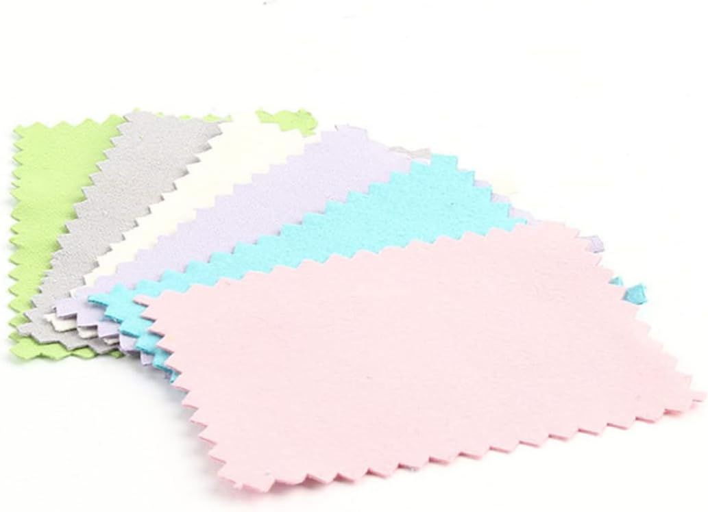 PERSELOSO Silver Polishing Cloth for Jewelry Pcs Lint-Free Wipe Cloths for Silver and Platinum Cleaning for Home Use