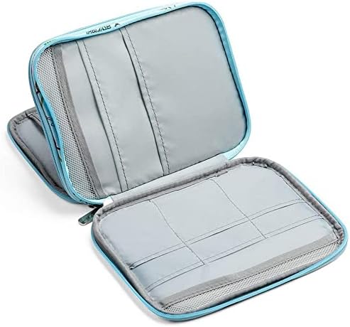 Miniatura 3 de Bolsa organizadora de agujas de tejer y ganchos de ganchillo con cremallera, bolsa de almacenamiento portátil de viaje para agujas circulares,