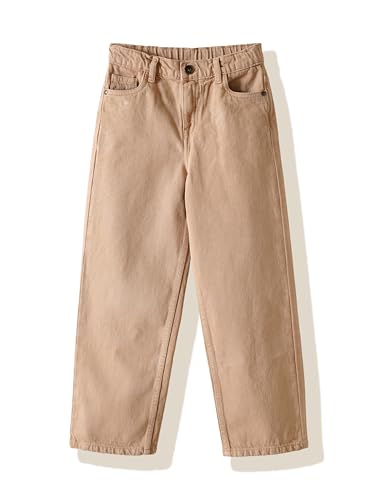 Image of Amazon Brand - Symbol Girls Cotton Wide Leg Fit Jeans | Casual Denim | Age 6-14 Years