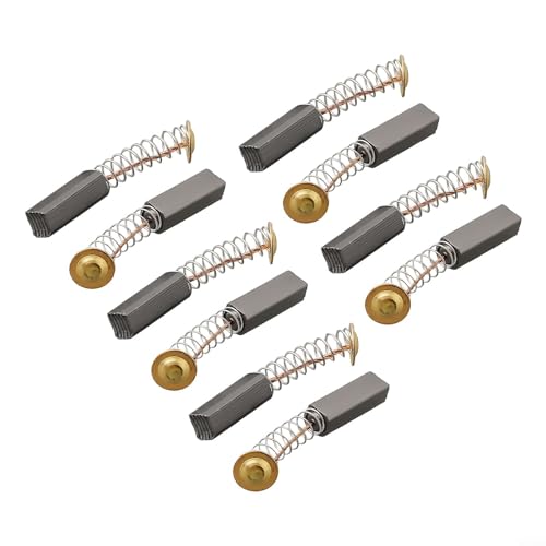 Juego de escobillas de carbón de repuesto de 20 mm x 6 mm x 6 mm, 10 unidades de cepillos de motor para herramientas eléctricas, taladros eléctricos, sierras, amoladoras angulares, aspiradoras