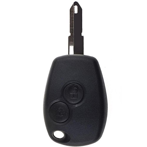 Pro-Plip - Scocca Per Chiave Di Dacia Logan / Sandero / Duster / Lodgy, Con 2 Pulsanti E Foro Per Lama, Senza Pila Plip