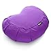 BODYMATE Cojín de Yoga Media Luna 42 cm Largo 30 cm Ancho 15 cm Alto | Relleno de cáscaras de Trigo sarraceno | Funda extragruesa y Lavable en Lavadora de algodón 100% | Cojín de meditación