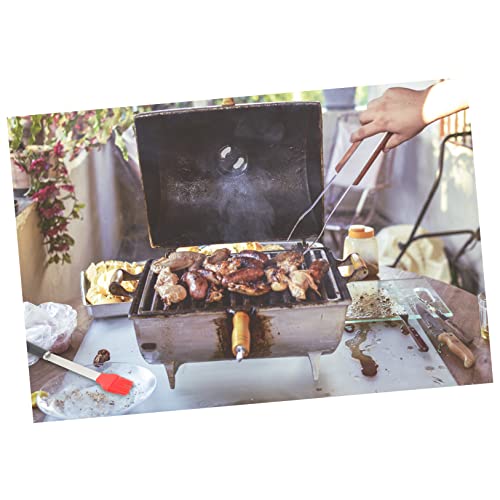 Set de 4 piezas para parrilla en acero inoxidable miniatura 6