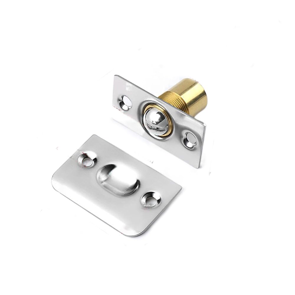 2Pcs Adjustable Roller Stainless Steel Ball Door Spring Catch Lock Internal Latch Set Cabinet for Adjustable Hardware