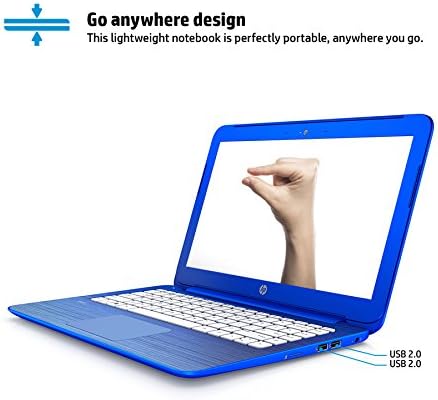 2016 HP Stream 13.3" HD Laptop - Intel Dual-Core N3050 up to 2.16GHz, 2GB RAM, 32GB eMMC, 1-yr Office 365 Included, DTS Studio Sound, WLAN, Bluetooth, Webcam, Windows 10