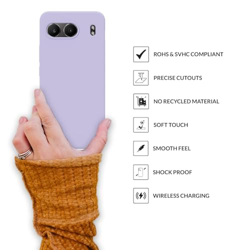 Image of SPRIG Compatible with OnePlus Nord 4 Premium SilkTone Back Cover Drop Tested Shock Proof Mobile Case for Men, Women, Boys and Girls with Camera Protection (Light Purple)