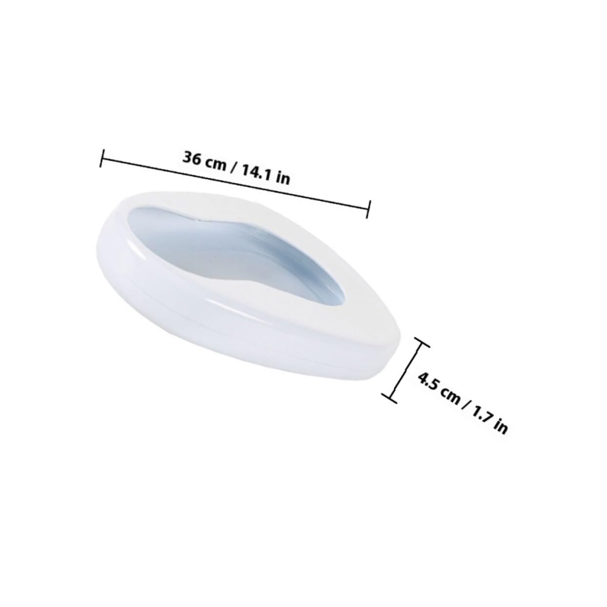 NOLITOY Bacinilla Portátil para Pacientes Encamados Diseño Ergonómico con Asiento Amplio y Cómodo Fácil Limpieza para Cuidado Domiciliario de Adultos Mayores y Personas con Movilidad