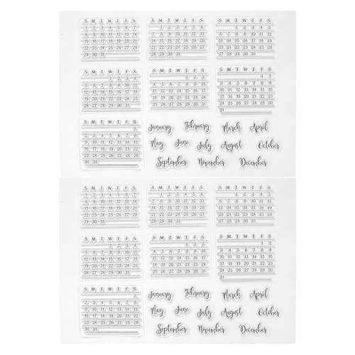 Operitacx 2 Piezas Sello De Silicona Sellos Transparentes Para Hacer Tarjetas Sellos Para Planificadores Sellos De Revistas De Libros Sellos De Diario Sello De Boda Gel De Sílice