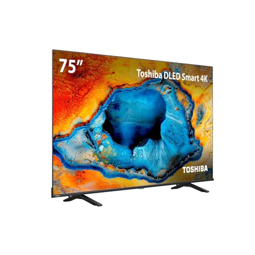 Smart TV DLED 75″ 4K Toshiba 75C350NS VIDAA 4 HDMI 2 USB Wi-Fi – TB033M