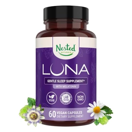 LUNA | #1 Sleep Aid on Amazon | Naturally Sourced Ingredients | 60 Non-Habit Forming Vegan Capsules | Herbal Supplement with Melatonin, Valerian Root, Chamomile, Magnesium | Sleeping Pills for Adults