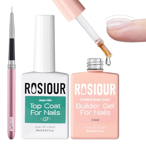 Rosiour HEMA and TPO Free Rubber Base Builder Gel and