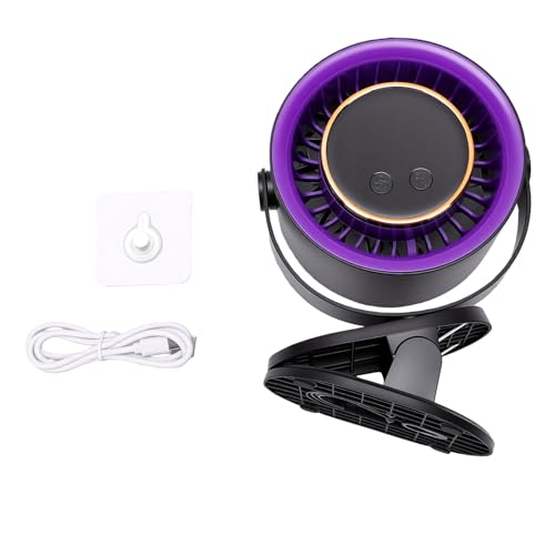 Ventilador portátil recargable con abrazadera para refrescar el cochecito de tu bebé 7