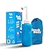 Fresh Buzz Premium 650ml Portable Travel Bidet Bottle With an Extendable Curved and Guieded Nozzle For Compact Storage and Convenient Spraying, Comes With a Carrying Case