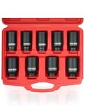 9 AXLE NUT HUB Impact 1/2" Drive Socket 29 30 31 32 33 34 35 36 38MM Socket Set