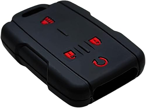 Miniatura 4 de Funda de goma de silicona para llavero compatible con Chevrolet Colorado Silverado 1500 2500HD 3500HD 2012-2021 Suburban Tahoe GMC Canyon Sierra