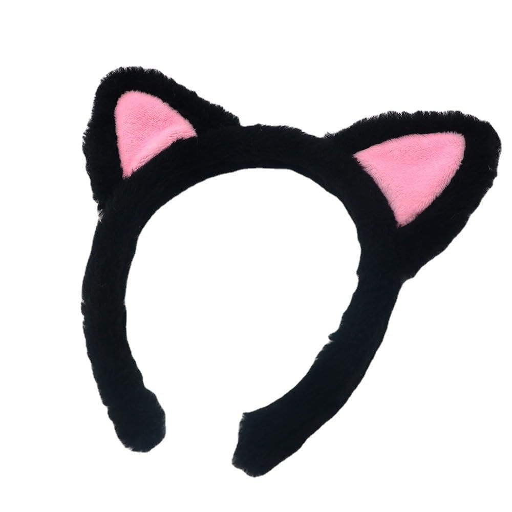 Plush Cat Ears Headbands - Soft Hair Accessories for Makeup, Shower, Teen Girls and Women - Image 9