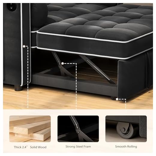 Pipishell 3-in-1 Sleeper Sofa Bed