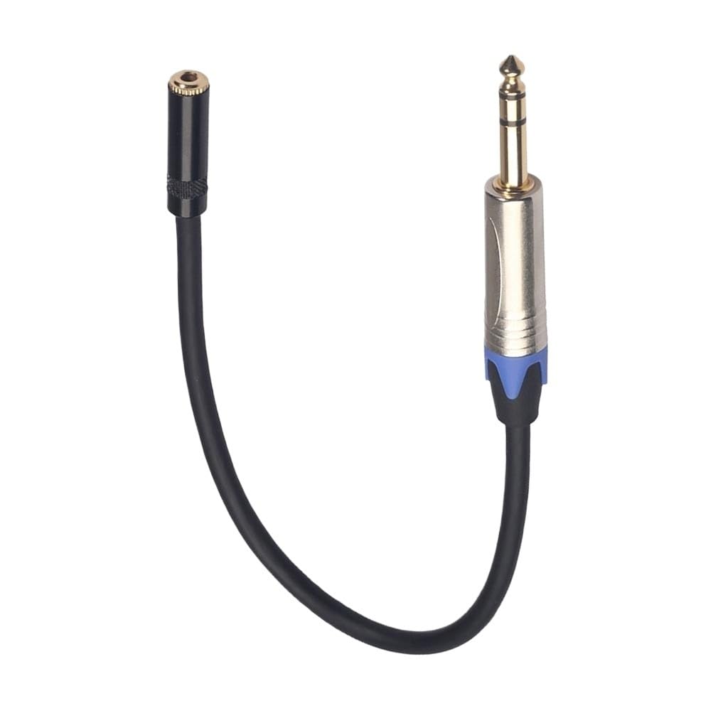 Câble d'extension pour casque 6,35 mm mâle vers femelle 3,5 mm