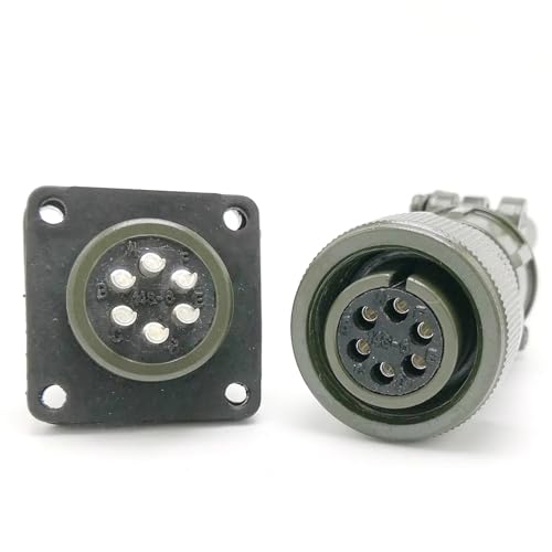 Conector de servomotor MS5015 militar de 6 pines para aviación recta 5
