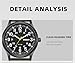 Gosasa Unisex Military Watches Sport Textile Nylon Strap Luminous Fashion Watch Analog Display Quartz Waterproof Casual Wristwatch (Green)