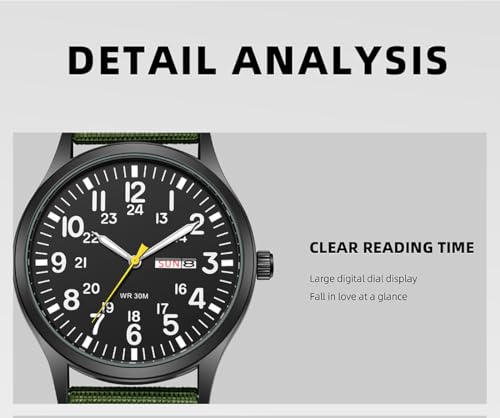 Image of Gosasa Unisex Military Watches Sport Textile Nylon Strap Stylish Men Watch Luminous Fashion Watches Analog Display Quartz Waterproof Casual Wristwatch