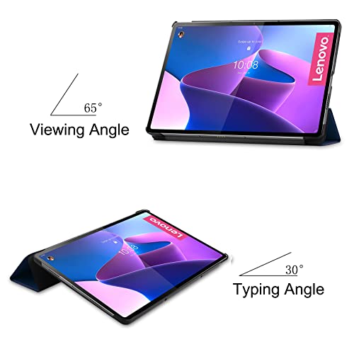 Lobwerk Protective Case for Lenovo Tab P12 Pro 12.6 Inch Slim Case with Stand Function and Auto Sleep/Wake Function Blue - Image 3
