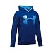 Under Armour Boys' Storm Armour Fleece Highlight Big Logo Hoodie, Caspian (403), Youth X-Small