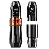 Ambition Troll 1950mAh Wireless Tattoo Machine Kit - Rotary Tattoo Cartridge Pen with Digital LCD Di