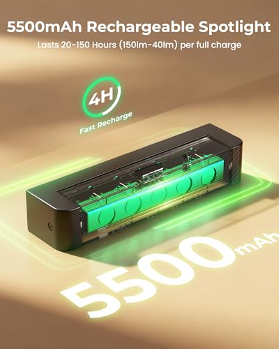 PopoIron Indoor Spotlights with Daily Auto Timer, 5500mAh Rechargeable Picture Lights, Wireless Accent Lighting Dimmable & 3CCT, Remote Control LED Uplighting for Plants, Wall Display & Artwork - Image 4
