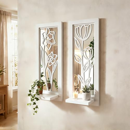 ZEXUIRU Rustic Candle Sconces Set