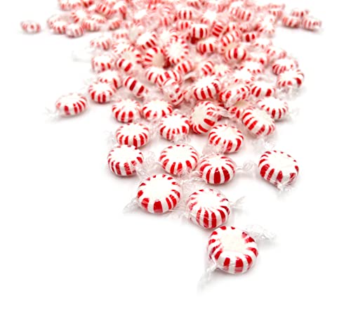 Laetafood Starlight Peppermints Red White Stripped Hard Candy, Individually Wrapped (1 Pound Bag) #TOP1