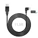 Charging Power Cable for Dash Cam, (11.5 Ft) USB 2.0 to Micro USB Car Vehicle Power Charger Adapter Cord for GPS、Rearview Mirror Cam、Backup Camera