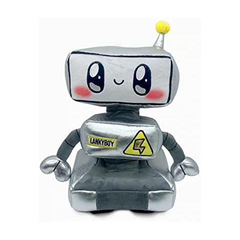 LANKYBOX Cyborg Plush Toy ,LED Light-emitting Cyborg Soft Stuffed Plush Toy ,Detachable Cute Robot Doll ,Best Gift for Kids and Fans Cover