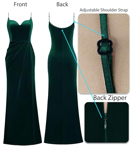 Image of VFSHOW Womens Sexy Spaghetti Strap Formal Prom Evening Gala Long Maxi Dress