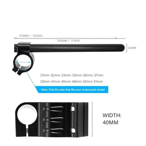 Barra manillar ajustable CNC de alta resistencia para motocicleta RS250 y RSV4 4